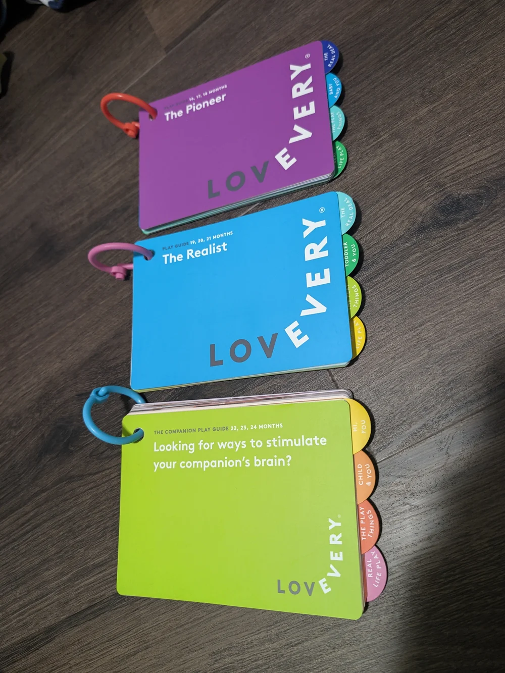 Lovevery Sensory Learning Cards - Green, Blue, Purple